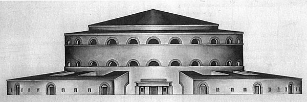 Проект крематория в Александро-Невской лавре. 1919 год