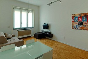Интерьер квартиры, которую можно взять в аренду в Милане.