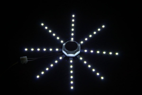 Лампа Octagonal LED Ceiling Lamp Fixture, рабочий вид.